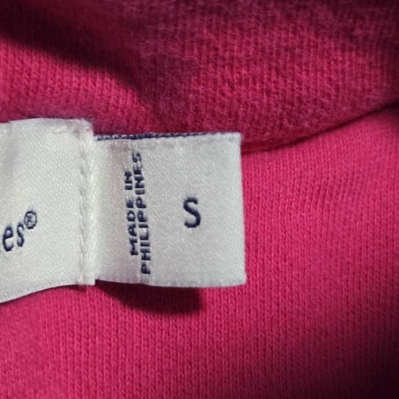 Vineyard Vines Women Preppy Pink Cape Cod Quarter Zip Pullover Sweatshirt Small - Picture 9 of 11